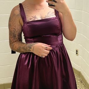 Lulus purple tie dress